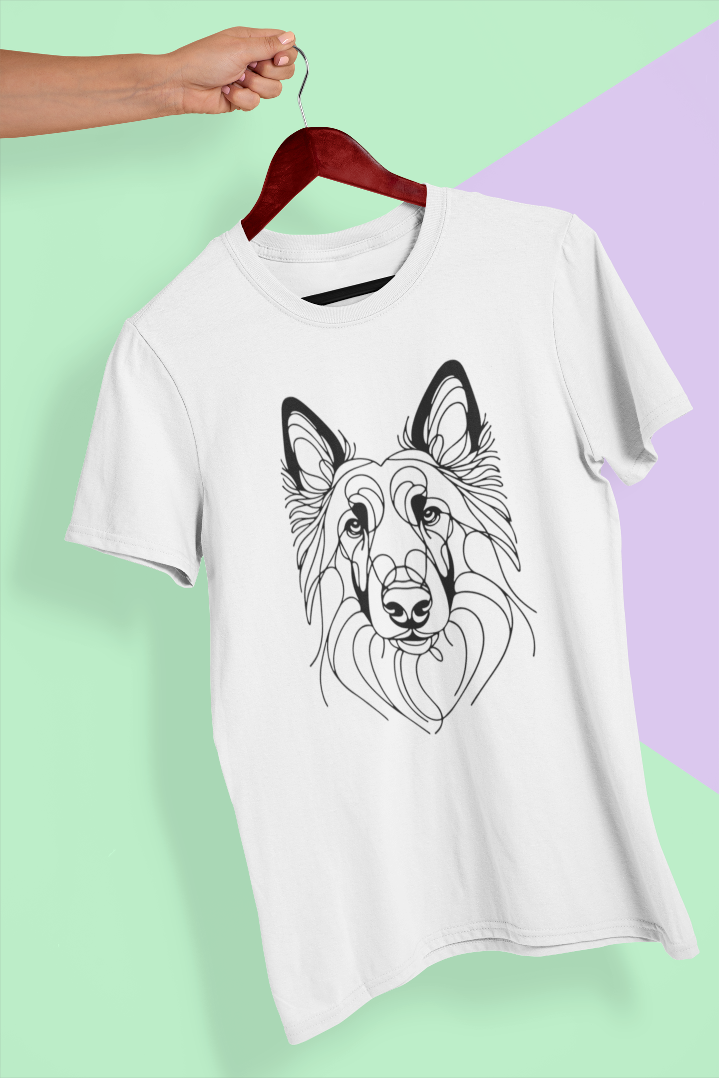 Duwweltjie® K-Line - Belgian Malinois - Unisex T-Shirt