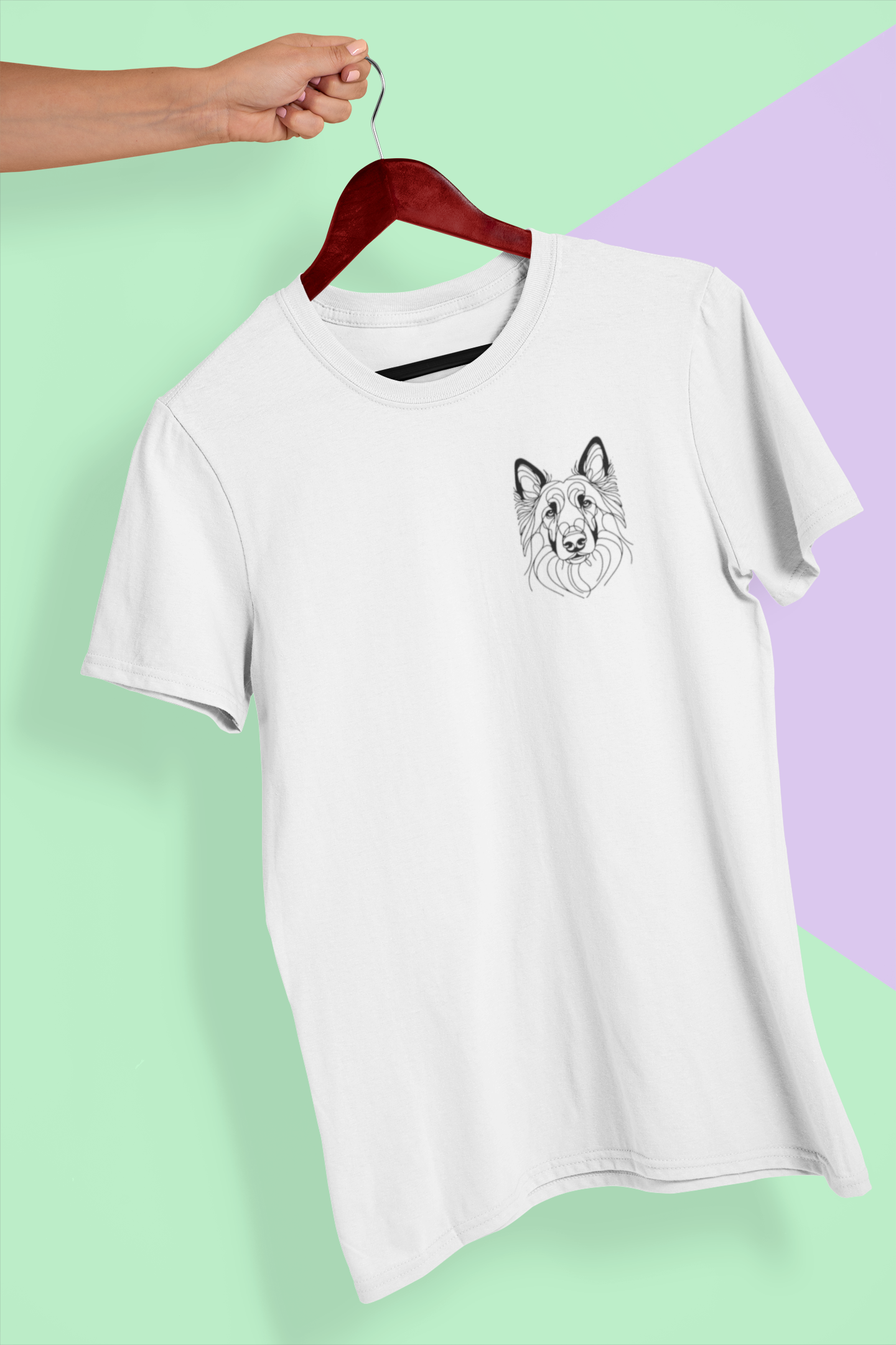 Duwweltjie® K-Line - Belgian Malinois - Unisex T-Shirt