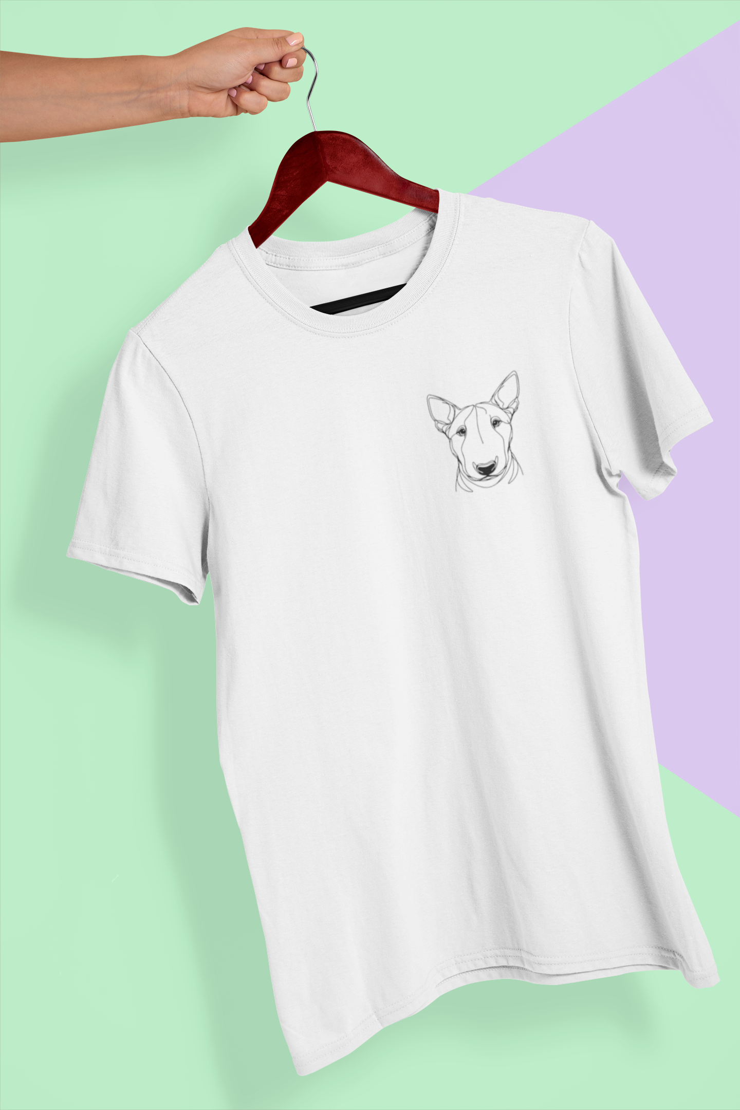 Duwweltjie® K-Line - Bullterrier - Unisex T-Shirt