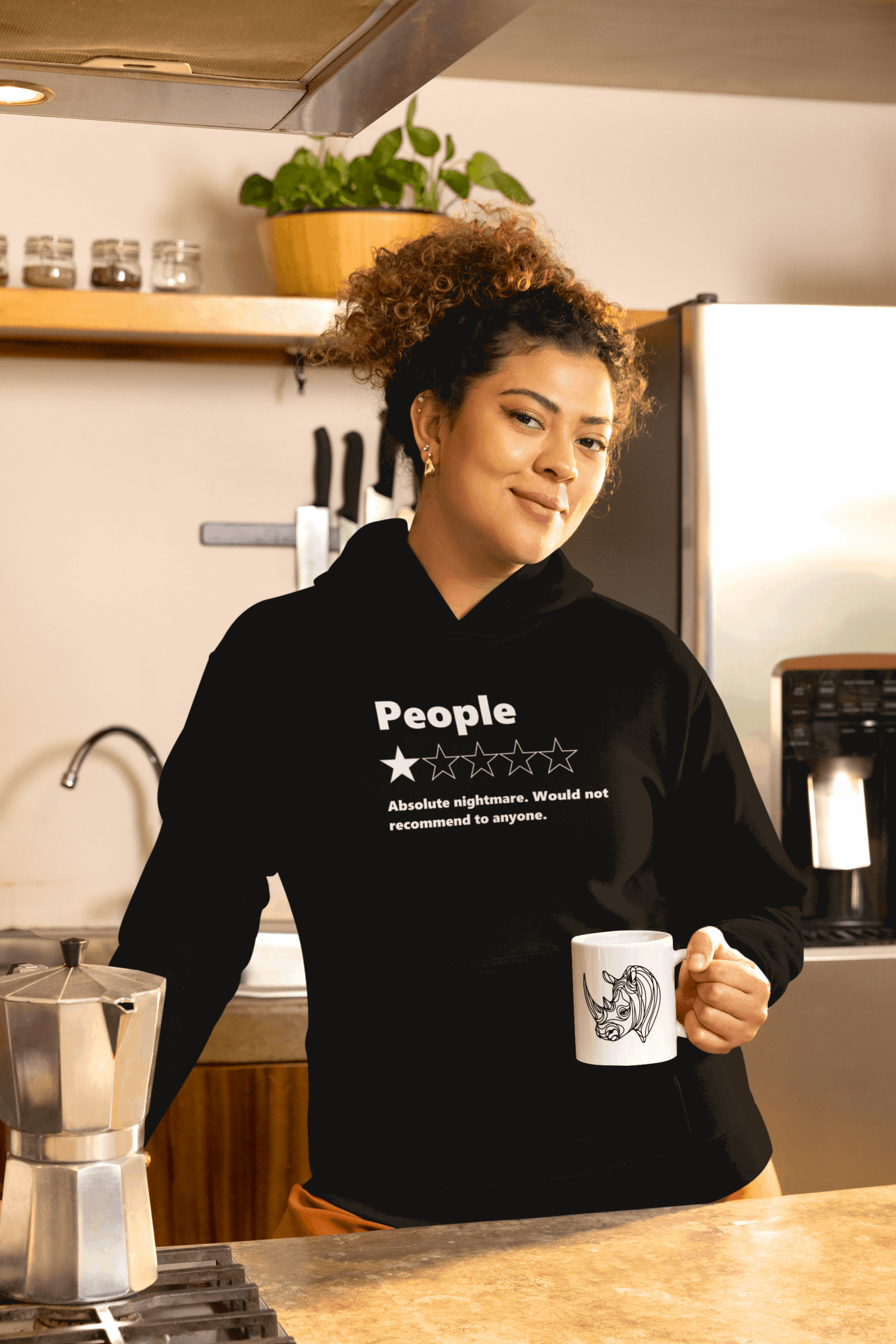 Duwweltjie® Foolstop - "People - Would not recommend" Women's Hoodie - Duwweltjie