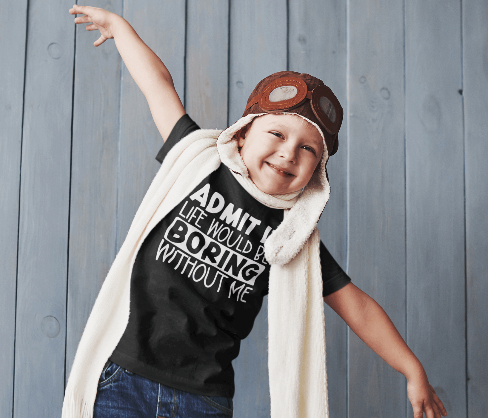 Duwweltjie® Kids - Admit it Life Would Be Boring Without Me T-Shirt - Duwweltjie