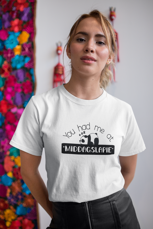 Duwweltjie® You Had Me at "Middagslapie" Women's T-Shirt